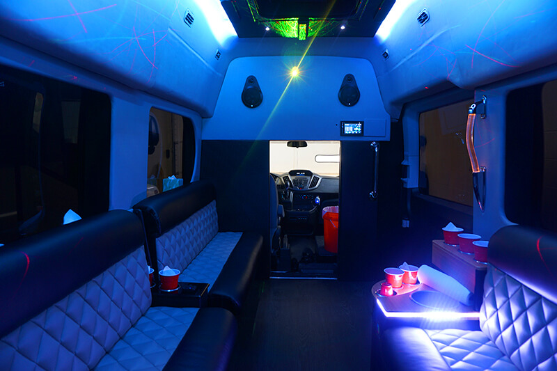10-passenger party vans